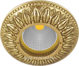 FEDE Prato Светлое золото Круглый точечный светильник из латуни Bright Gold (Oro Brillo)